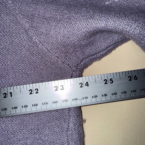 Larry Levine Cardigan Wool knit Sweater Womens Purple Rose Embroidered Button XL - Picture 4 of 9